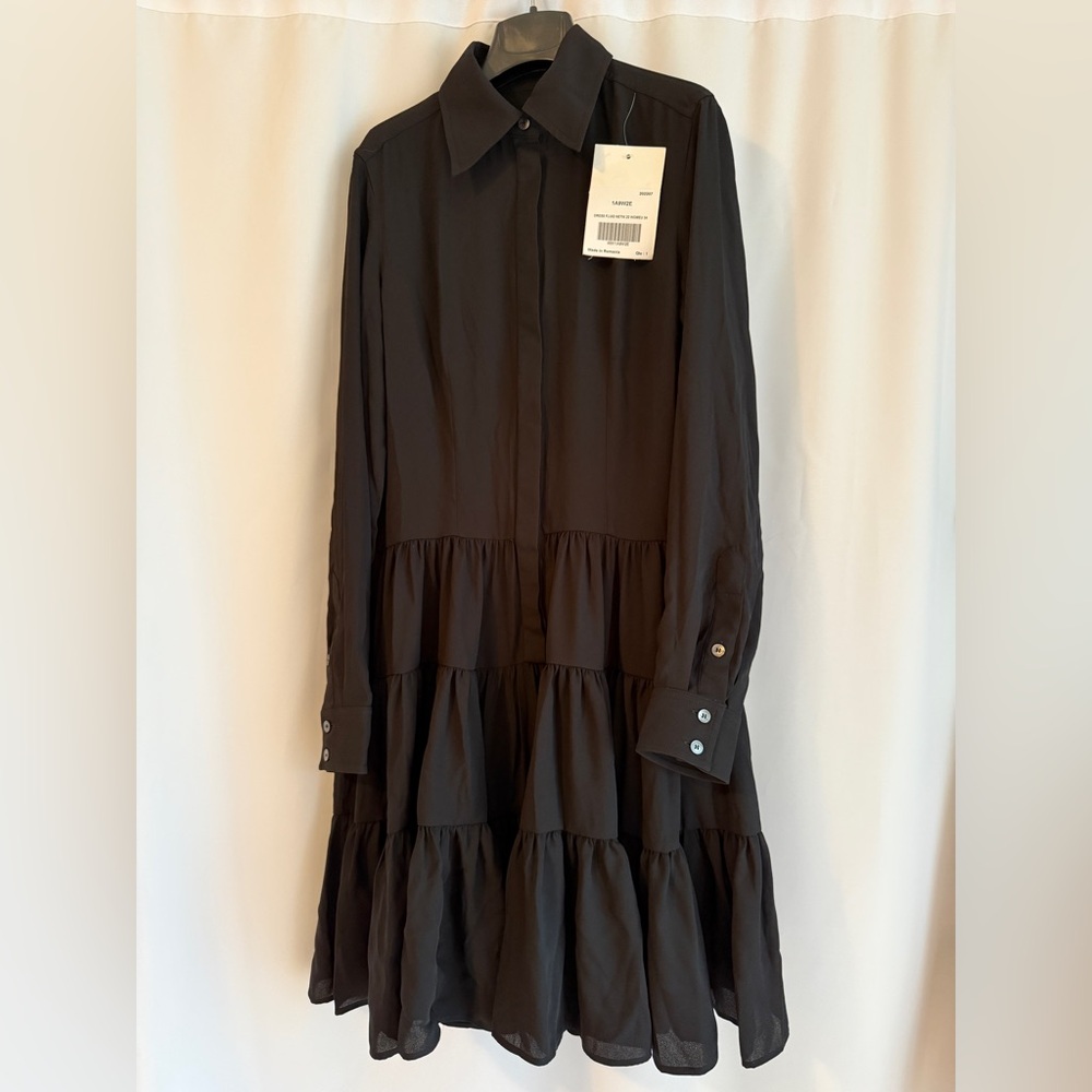 Louis Vuitton Black Tiered Dress